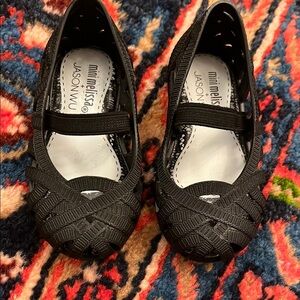 Mini Melissa Jason Wu Black Girl Shoes 3T 4T 🖤